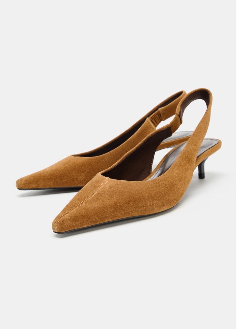 Zara suede sling back shoes. 7.5